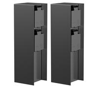 ledscom.de: 2 columnas de enchufes para jardín POMI, para uso exterior, IP44, de doble enchufe, acero inoxidable, color , diseño rectangular, 23 cm – Tamaño: 2 unidades (paquete de 1), color / 2 enchu
