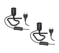 ledscom.de 2 lámparas de mesa/portalámparas/base triangular TRIN
