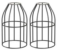ledscom.de: 2 pantallas para lámparas tipo jaula, color , diámetro 122 mm – / 12,2 cm / Acero, tamaño: 2 unidades (paquete de 1)