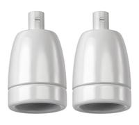ledscom.de 2x zócalo E27, porcelana, blanco, 230V AC, máx. 300W