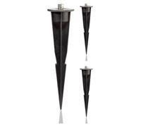 ledscom.de: 3 estacas para jardín, para luces de jardín, color , 17 cm de largo, 45 mm de diámetro