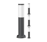 ledscom.de 4x PORU luz de pilona para exteriores, IP44, 39cm, antracita, incl. lámpara E27 471lm, blanco extra cálido