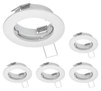 ledscom.de: 5 marcos empotrables para techo, modelo FERE, redondos, color blanco mate