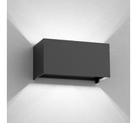 ledscom.de Aplique CUBEL para exterior, antracita, IP65, Up