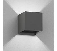 ledscom.de Aplique CUBEL para exterior, antracita, IP65, Up