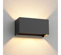 ledscom.de Aplique CUBEL para exterior, antracita, IP65, Up