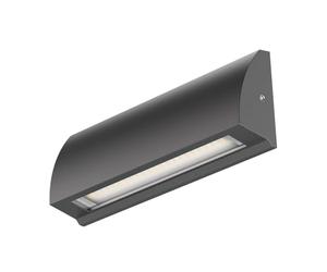 ledscom.de Aplique LED/luz de escalera SEGIN para exteriores, IP54, plano, downlight, antracita mate, angular, 6,2 W, 566lm, blanco cálido