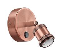 ledscom.de Aplique RETRA, interruptor, bronce mate, redondo, 1x E27 máx. 60W