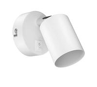 ledscom.de Aplique WAIKA, interruptor, blanco mate, redondo, 1x GU10 máx. 60W
