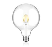 ledscom.de Bombilla LED E27, G125, blanco cálido (2700 K), 7,5 W, 838lm