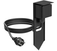 ledscom.de Columna de enchufes para jardín PIWI con estaca para Clavar en el Suelo, IP44, 1 Toma