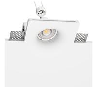 ledscom.de Foco empotrable LED para yeso GIEDI DIY, incl. lámpara GU10 468lm 30° blanco cálido