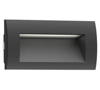 ledscom.de: Foco empotrable para pared modelo ZIBAL, ideal para exteriores, con protección IP65, color mate, dimensiones 140 x 70 mm, potencia 3,3 W, flujo luminoso 209 lm, luz blanca cálida, para ins