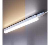 ledscom.de Juego de 3 lámparas LED para debajo de los armarios Rigel, cada una de 25,9cm, temperatura de color ajustable /, 12,588W, cada una de 395lm