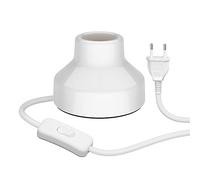 ledscom.de Lámpara de mesa TIX, interruptor, porcelana, blanco, 1x E27 máx. 300W