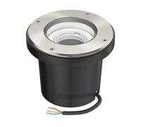 ledscom.de Lámpara empotrable de suelo BOFU para exteriores, IP67, orientable, acero inoxidable, redonda, 150mm Ø, 1x GU10 máx. 15W