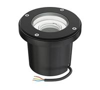 ledscom.de Lámpara empotrable de suelo BOFU para exteriores, IP67, orientable, negra, redonda, 150mm Ø, 1x GU10 máx. 15W