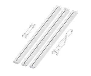 ledscom.de Luminaria LED bajo el armario LIWO 91cm, orientable, 1444lm cada una, blanco cálido Juego de 3