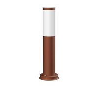 ledscom.de Luz de camino/luz de bolardo PORU para exteriores, IP44, 39 cm, marrón, 1x E27 máx. 40W