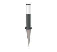 ledscom.de Pilona PORU con pica de tierra para exteriores, IP44, 39cm, antracita, incl. lámpara E27 máx. 963lm, blanco cálido