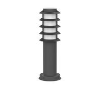 ledscom.de Pilona PORU para exterior, IP44, rejilla, 39cm, antracita, incl. lámpara E27 471lm, blanco extraclaro