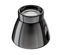 ledscom.de Plafón portalámpara MINZ, porcelana, negro brillante, 1x E27 máx. 300W