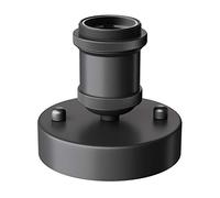 ledscom.de Plafón/portalámpara RETRA, negro mate, 1x E27 máx. 60W