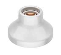 ledscom.de Plafón portalámparas ELEKTRA, porcelana, blanco brillante, 1x E27 máx. 300W