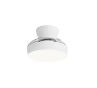 LEDSTOREPLUS - Ventilador de Techo Silencioso con Luz LED Ajustable, Motor DC SULION Wizz, 2200 Lúmenes, 6 Velocidades, Función Invierno/Verano, Mando a Distancia Incluido, Blanco, 55 cm - Garantía 3 