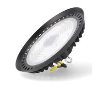 Leduni Campana UFO LED Chip Osram 200W 36000LM Luz Fría 5000K IP67 Duración 40000h 5 Años Garantía Factor de Potencia 0.98 Uso Nave Almacén Taller Zona de trabajo