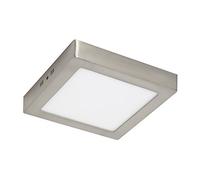 LEDUNI ® Pack 5 Unidades Downlight Plafón Níquel Superficie LED Cuadrado 6W 480LM Color Blanco Neutro 4000K Angulo 120 IP44 Dimensión 120 * 120 * 40Hmm