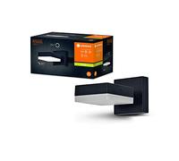 LEDVANCE Aplique de exterior ENDURA Classic Spot Square, negro, con casquillo GX53 (máx. 12W) para facilitar la sustitución de la lámpara, cabezal direccional, protección IP44