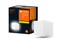 LEDVANCE Aplique de exterior ENDURA Classic Square Down, blanco, casquillo GU10 (máx. 35W), puede equiparse con una lámpara normal o inteligente, tipo down o up/down, protección IP44