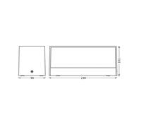 LEDVANCE Aplique de exterior LED Endura Style Idri, gris oscuro
