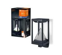 LEDVANCE Aplique solar SMART+ para exteriores Bluetooth, luz blanca cálida y de color, utilizable sin alimentación, hasta 2,5hr de funcionamiento al 100% de luz, recargable con cable USB-C Sensor IP44