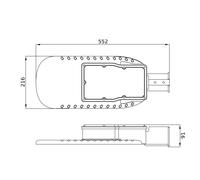 LEDVANCE AREA Farola LED 120W 15000Lm 3000K Gris