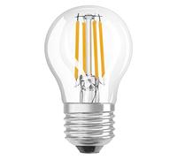 LEDVANCE Bombilla LED inteligente con malla Bluetooth, bombilla de filamento claro E27 con forma de gota, regulable, blanco cálido (2700K), controlable con Google y Alexa, paquete de 1