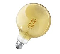 LEDVANCE Bombilla LED inteligente con ZigBee, E27, regulable, blanco cálido (2400K), forma de globo dorado, filamento transparente, controlable con sistemas como Alexa, Google o Hue, paquete de 1