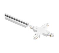 LEDVANCE Conector cruzado opcional TRACKLIGHT, blanco, para conectar cuatro carriles de alimentación que se encuentran en un solo lugar, diseño moderno tipo loft, para diferentes arreglos