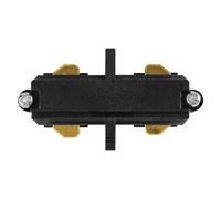 LEDVANCE Conector de alimentación lineal TRACKLIGHT opcional, negro, para la conexión lineal de dos carriles de alimentación, diseño moderno tipo loft, para implementar diferentes arreglos
