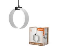 LEDVANCE Decor Circle lámpara colgante decorativa PL, 8W, 370lm, 3000K/4200K/6500K, blanco cálido/blanco frío/luz diurna, interruptor click-CCT, no regulable, IP20, plástico, negro