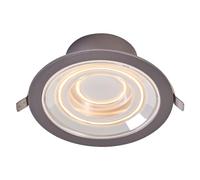 Ledvance DECOR FIL DL ECHO Downlight 166 mm, plata, 7 W, 650 lm, inalámbrico, diseño moderno de filamentos, control de brillo individual, regulable, anillos luminosos de filamento conmutables por