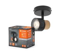 LEDVANCE DECOR SPOT CORK, 1 x 3,4W, 230lm, negro, foco, cabezales