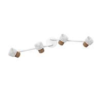 LEDVANCE DECOR SPOT CORK, 4 x 3,4W, 920 lúmenes, blanco, foco, cabezales ajustables, versátil, foco para interiores, bombillas LED reemplazables, regulable, luz blanca cálida, GU10