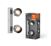 LEDVANCE DECOR SPOT JUPITER, 11,5W, 410lm, plata, foco, cabezales ajustables, versátil, foco de interior, luz de color blanco cálido, acabado de alta calidad, montaje fácil