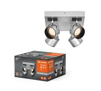 LEDVANCE DECOR SPOT JUPITER, 22W, 750lm, plata, foco, cabezales ajustables, versátil, foco de interior, luz de color blanco cálido, acabado de alta calidad, montaje fácil