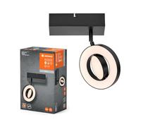 LEDVANCE DECOR SPOT SATURN, 11W, 215lm, negro, foco, cabezales ajustables, versátil, foco de interior, regulación de temperatura de color en 3 niveles, carcasa de alta calidad
