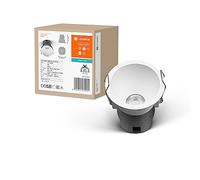 LEDVANCE Downlight empotrable SPOT TWIST, blanco, 5W, 400lm, 830 WT, 70 mm de diámetro, color de luz blanco cálido, 90% menos consumo de energía en comparación con los downlights halógenos, 3000K