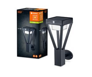 LEDVANCE ENDURA SOLAR BOUQUET GARDEN SENSOR 50cm - moderna luz solar para caminos con detector de movimiento, luz de jardín, 6W, 3000K, 200-550 lumen, IP44, negro