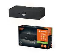 LEDVANCE ENDURA STYLE BRICKLUME sensor, luz solar, 3W, 300lm, gris, gris oscuro, iluminación indirecta, detector de movimiento, sensor de luz diurna, IP65, 3.000K, color de luz blanco cálido